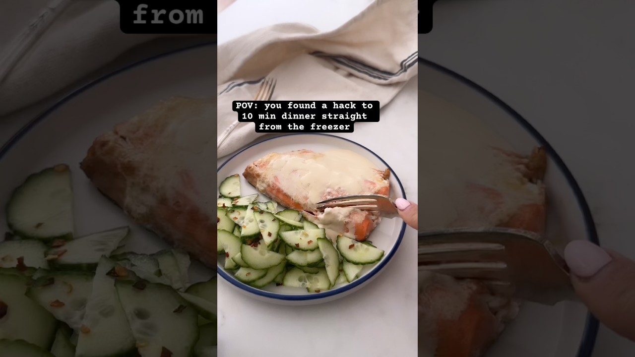 Cuisson rapide du saumon à la friteuse à air