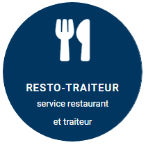 Pictogramme : service restaurant et traiteur