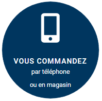 Pictogramme : vous commandez par téléphone ou en magasin