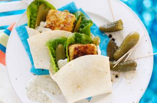 Wraps de hamburger au poisson