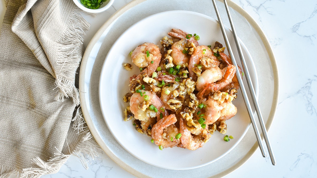 recette-de-crevettes-au-miel-noix