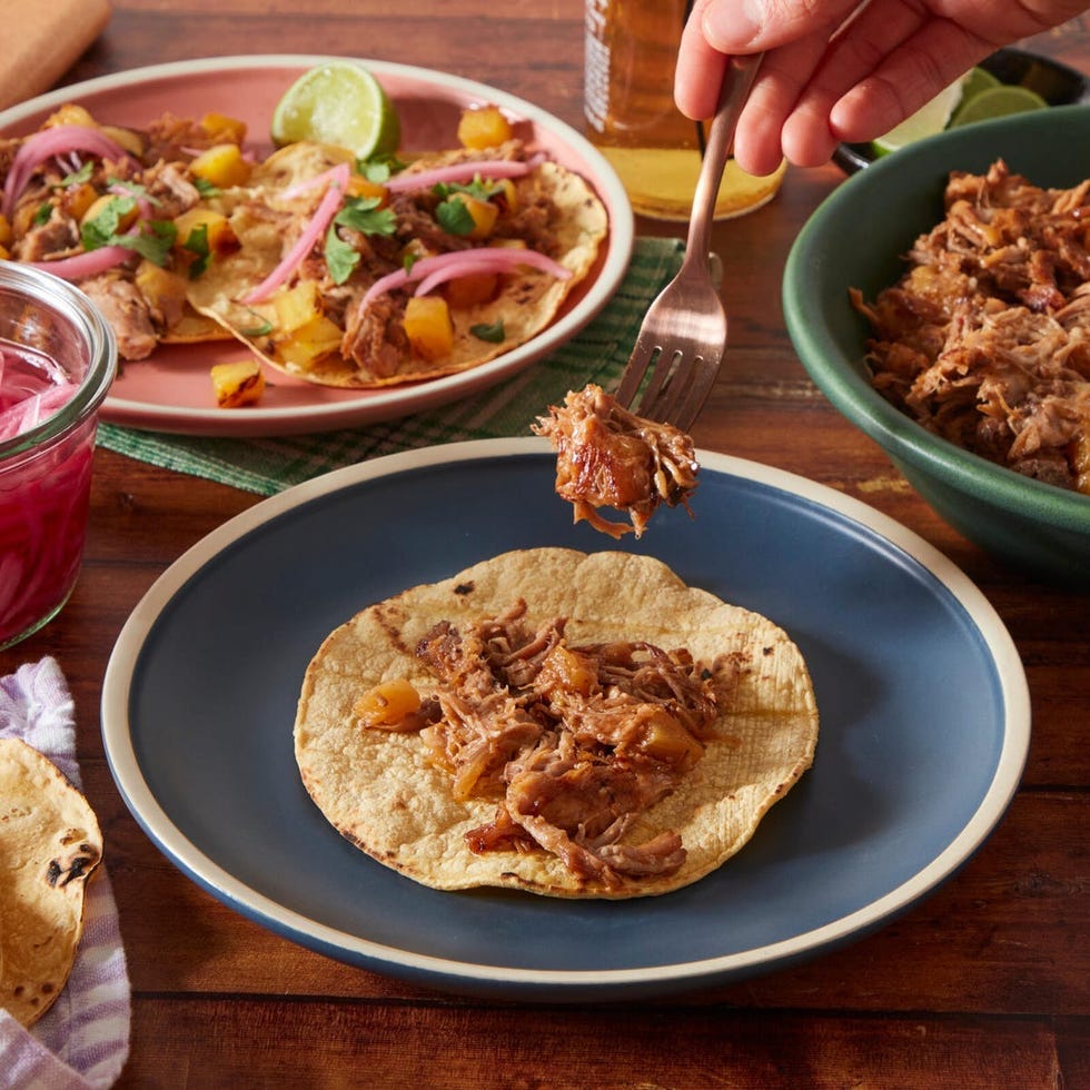 Tacos au porc effiloché pour le dîner d'été