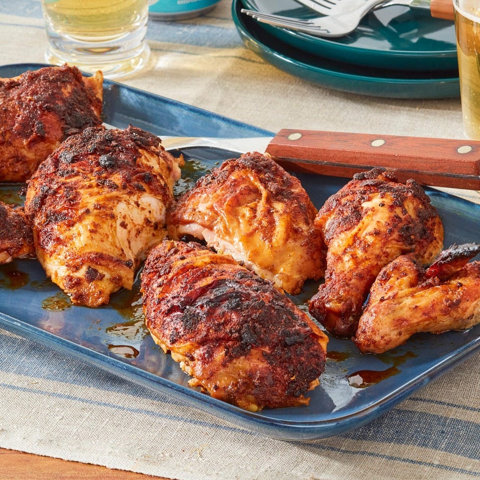 canette de bière poulet dîner d'été