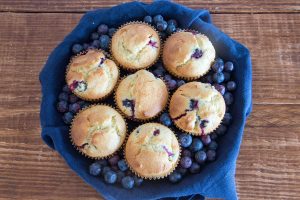 Muffins aux bleuets et au citron 2