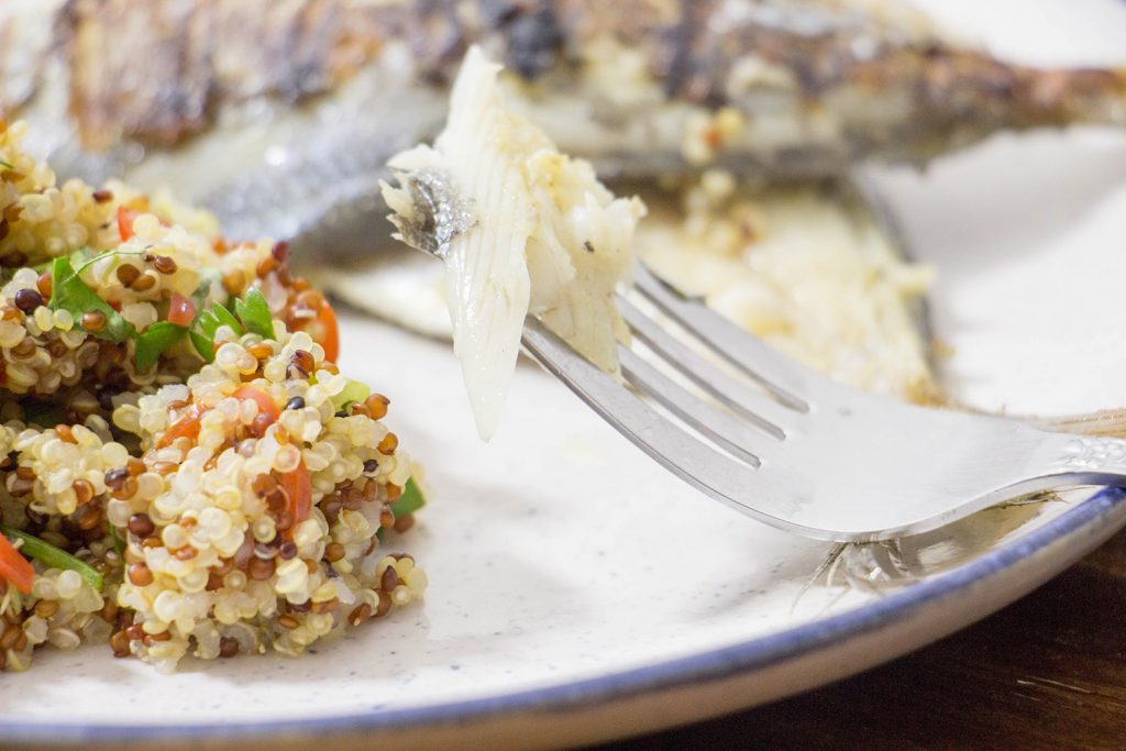 butterfish grillé et quinoa