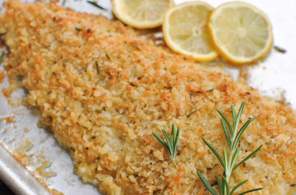 Poisson en croûte de pam au romarin