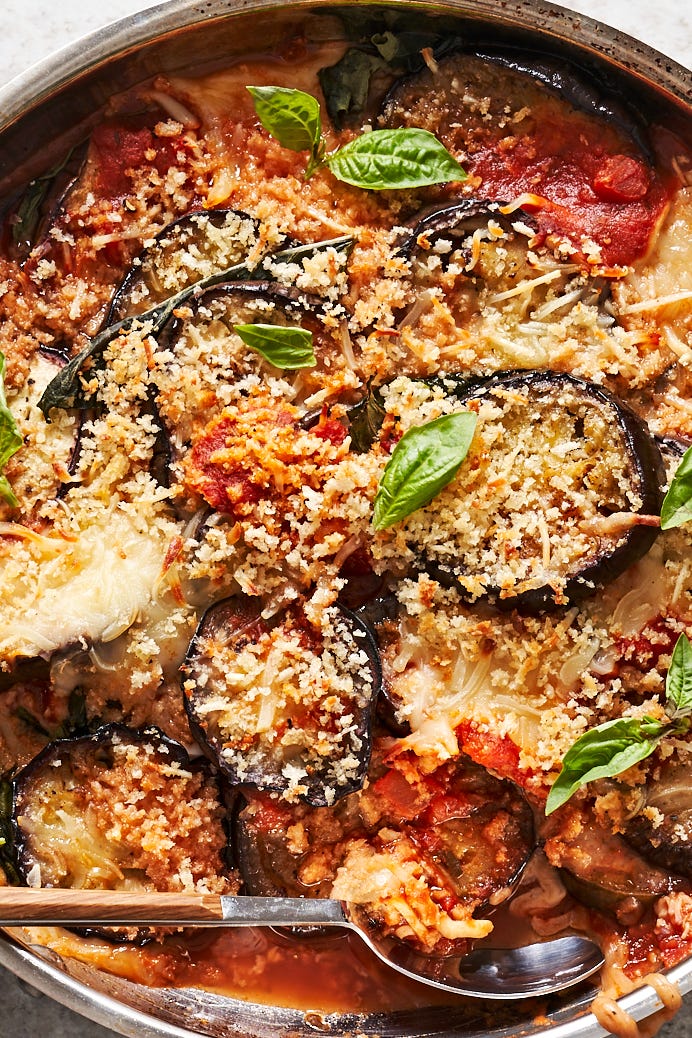 parme d'aubergines à la poêle