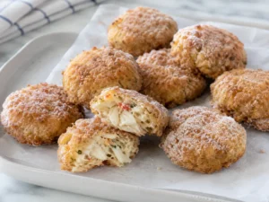Beignets de crabe surgelés à la friteuse à air