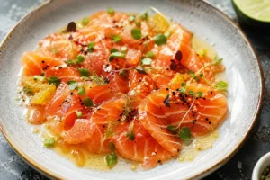 Crudo de saumon - La marée parfaite