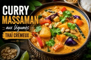 Recette de Curry Massaman aux légumes thai crémeux