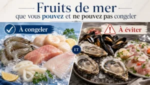 Une liste complète des fruits de mer que vous pouvez et ne pouvez pas congeler et pendant combien de temps