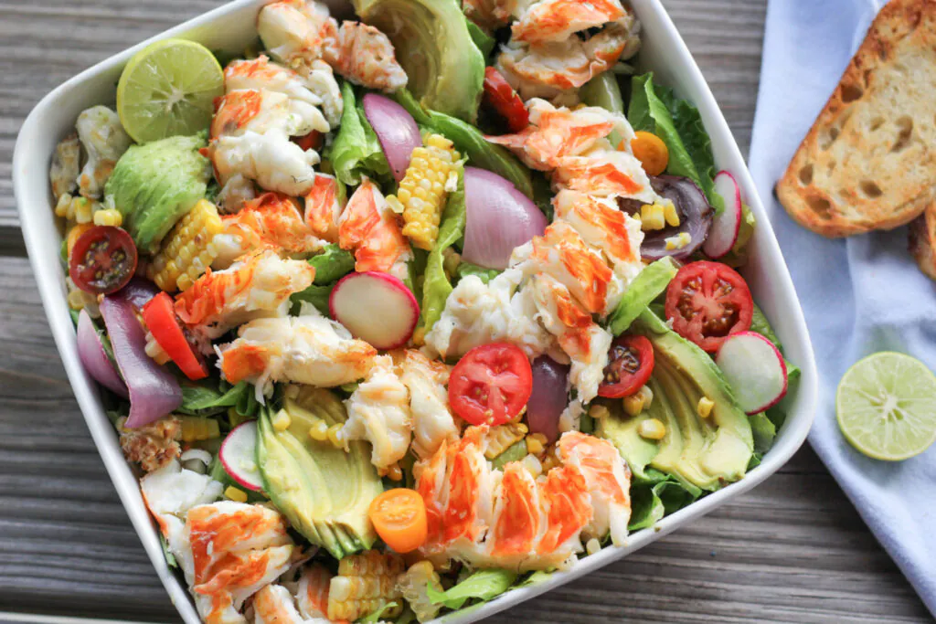 Salade de homard grillé à la floridienne