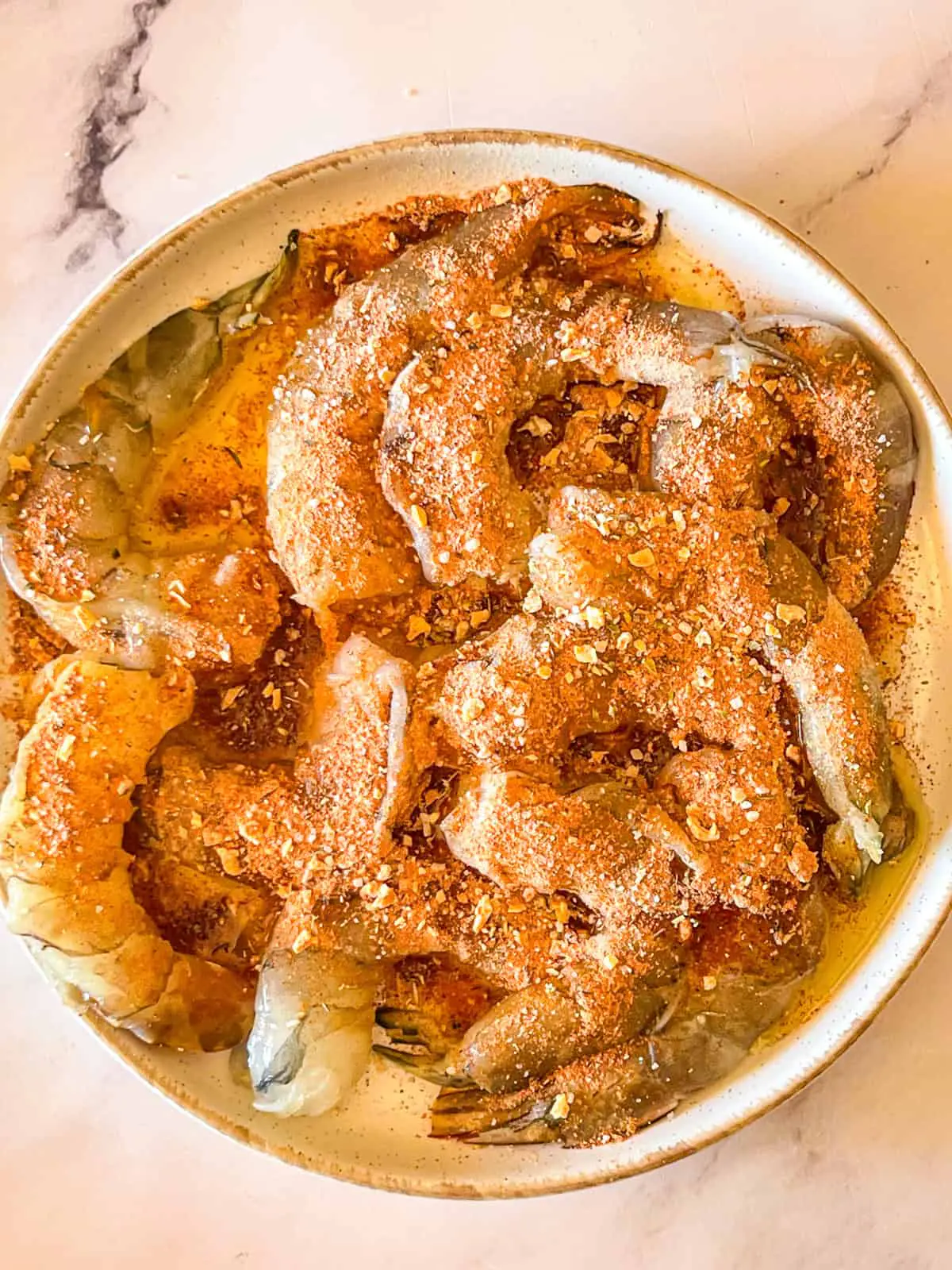 Crevettes enrobées d'épices