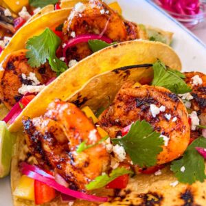 Tacos aux crevettes noircies (20 minutes)