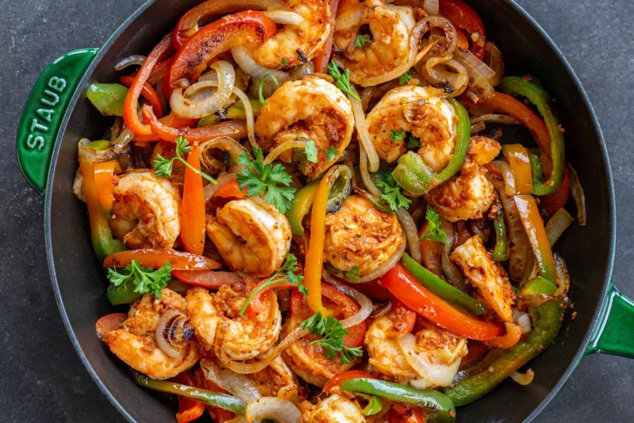 Fajitas aux crevettes