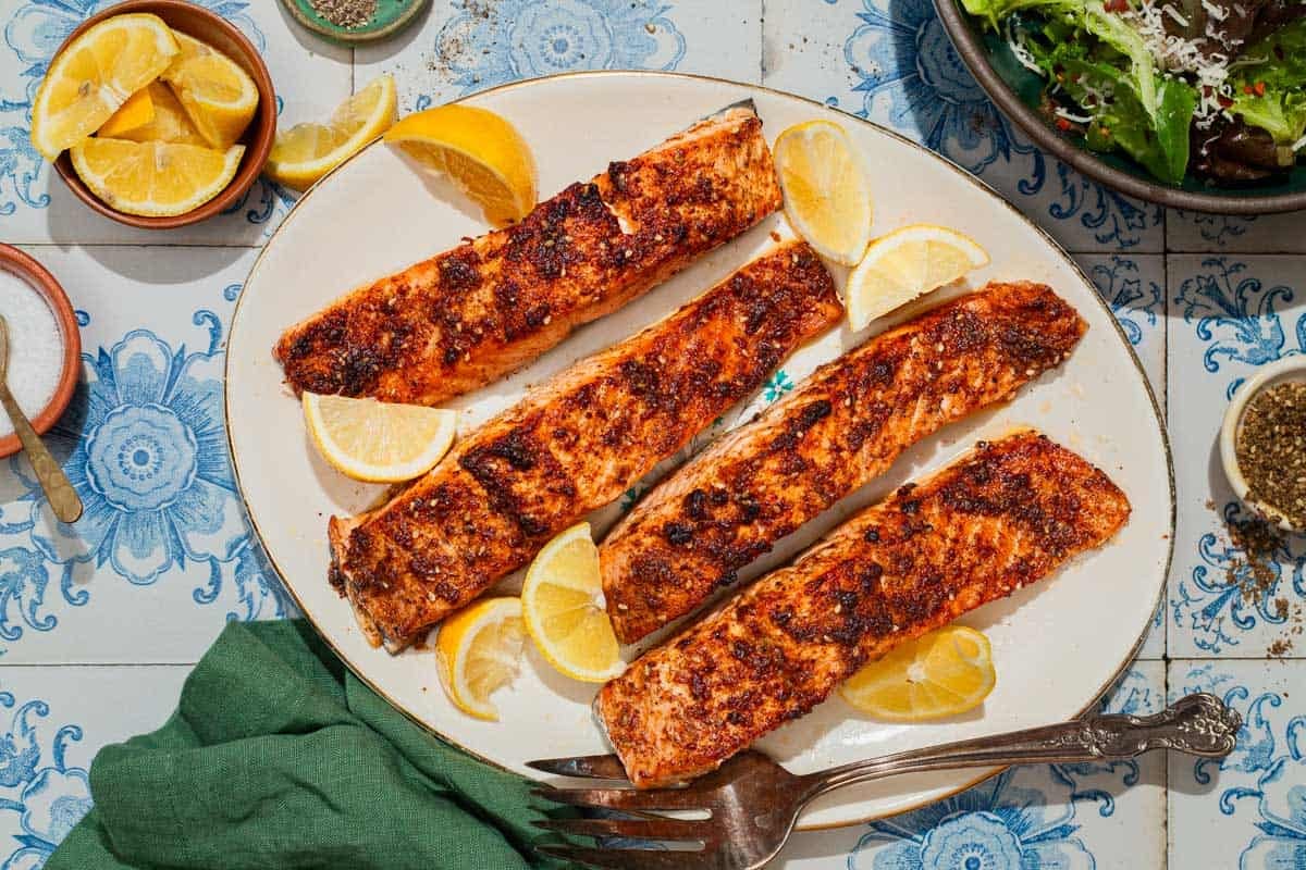 Recette de saumon à la friteuse à air | Le plat méditerranéen