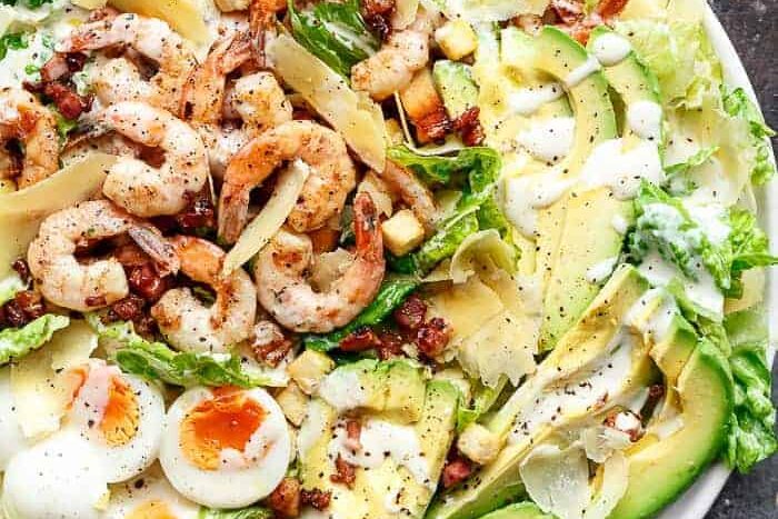 Salade Cobb aux crevettes