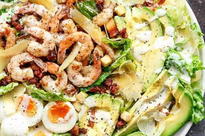 Salade Cobb aux crevettes