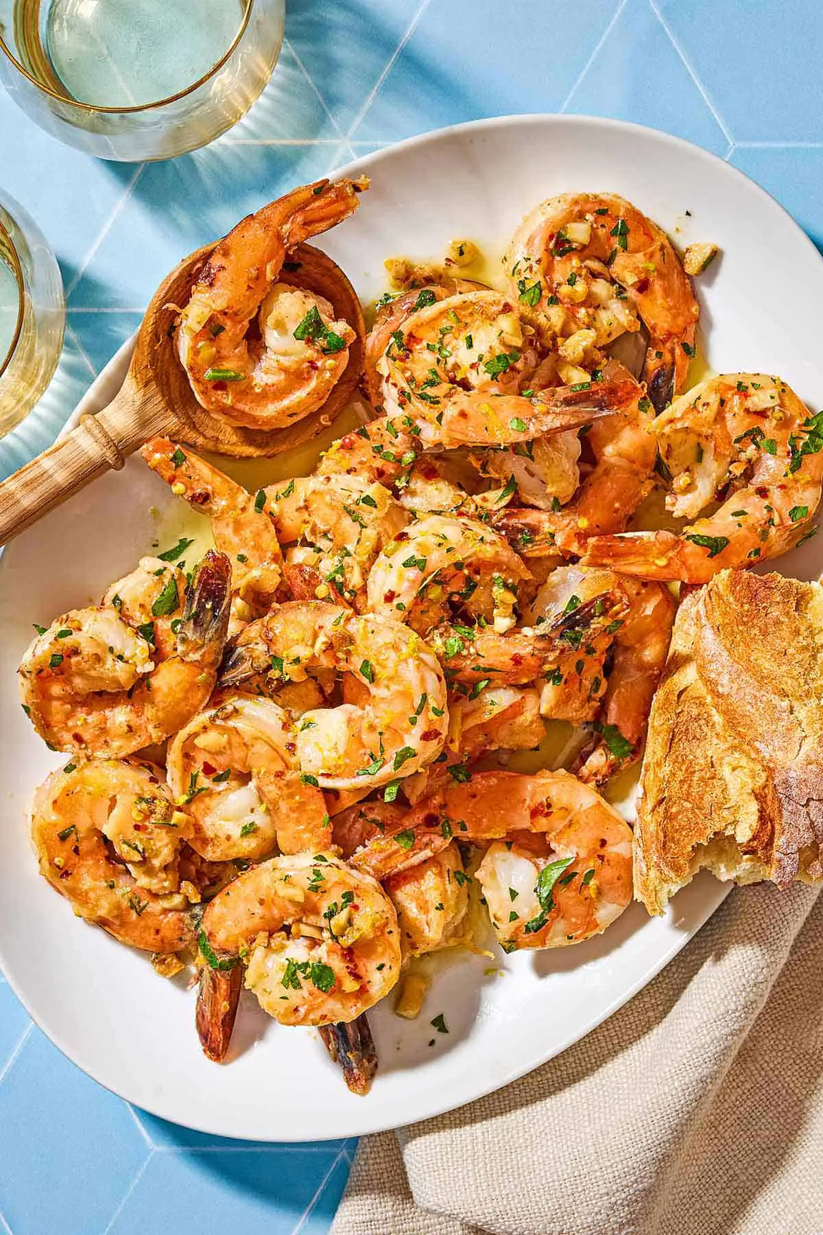 Poêlée de scampi de crevettes