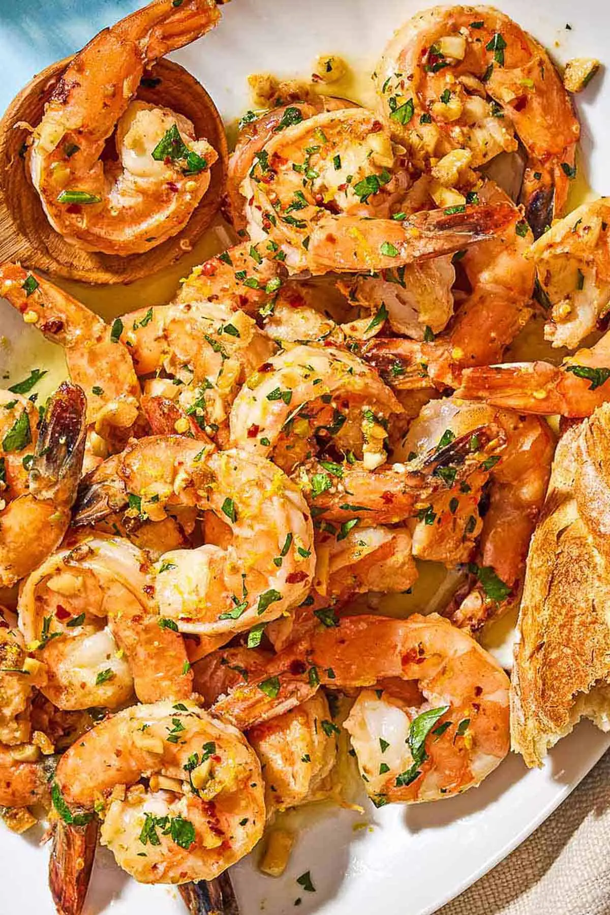 Ingrédients du scampi de crevettes