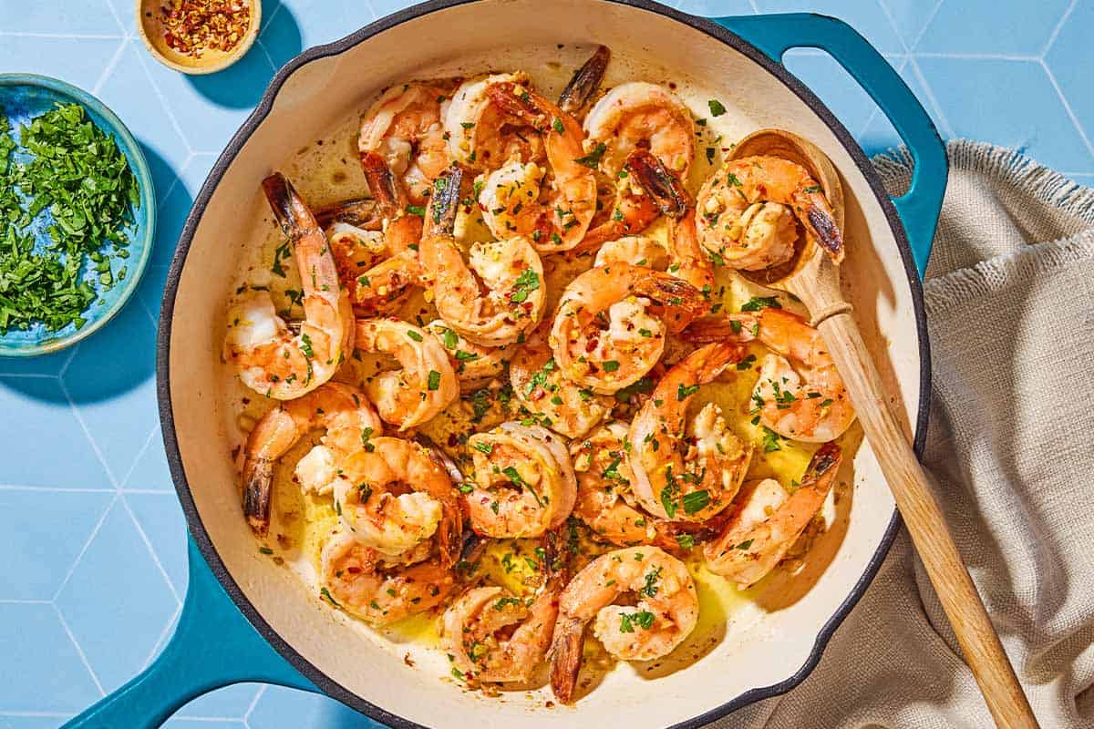 Recette de scampi de crevettes | Le plat méditerranéen