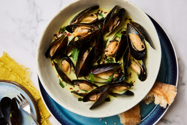 Moules au curry à l'autocuiseur