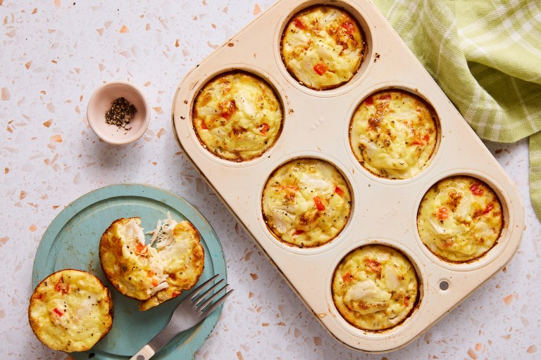 Grabn n 'go mediterranean Salmon Frittata Cups