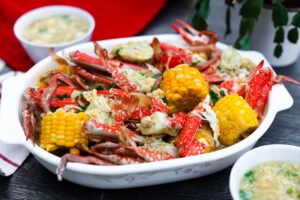 Soupe de crabe entier et de maïs