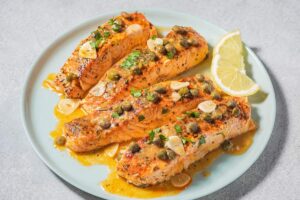 Recette piccata de saumon facile | Le plat méditerranéen