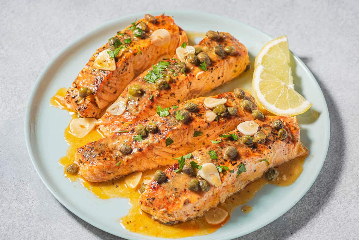 Recette piccata de saumon facile | Le plat méditerranéen