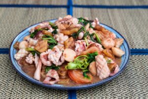 Vietnamien Stirfd-fared Squid - Ang Sarap