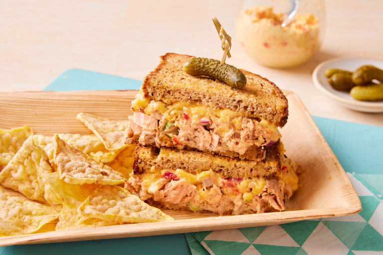 Fondant de thon au fromage et au piment