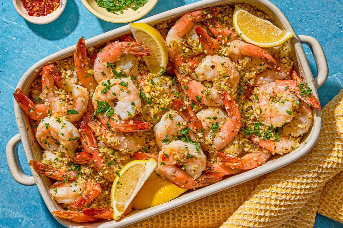 Recette de crevettes Oreganata | Le plat méditerranéen