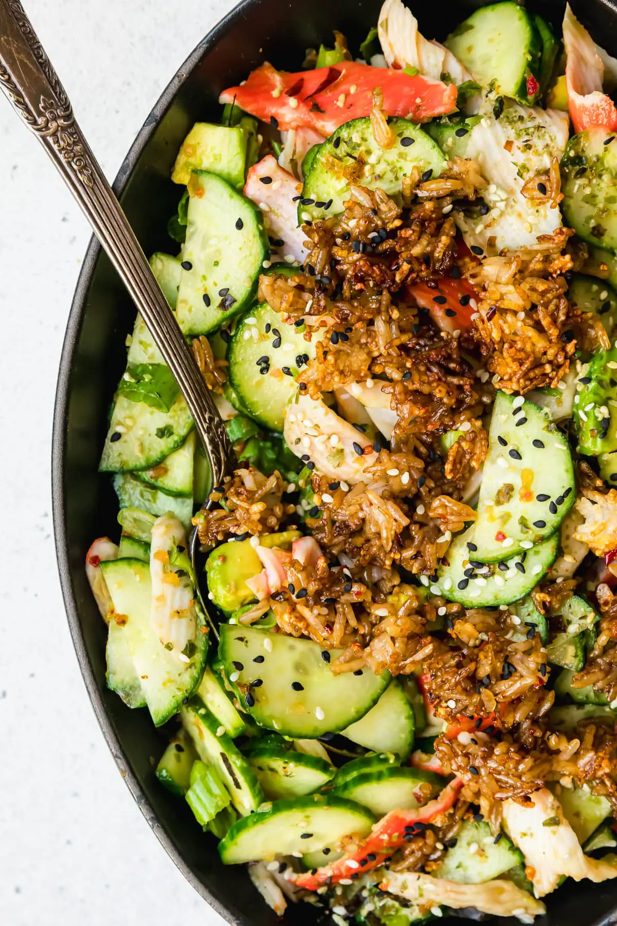 Salade california roll servie