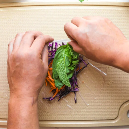 Comment faire des rouleaux d'été avec du papier de riz