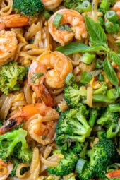 Nouilles au Brocoli et Crevettes