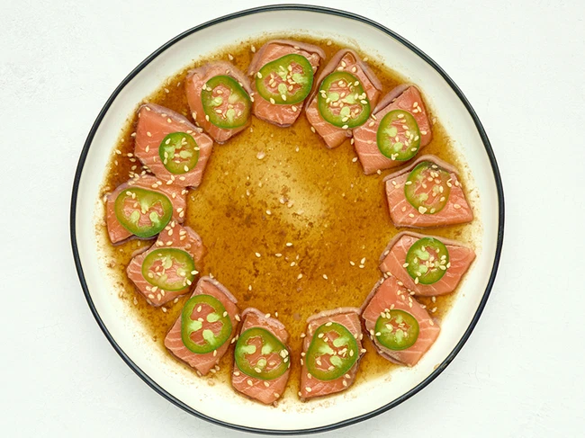 Image de la recette du saumon crudo