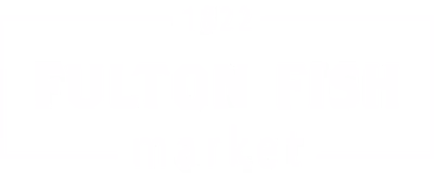 Logo du marché aux poissons de Fulton - Blanc