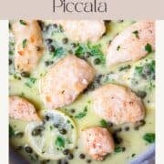 Joues de flétan à la sauce piccata au citron.