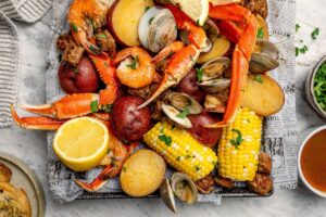 Faire bouillir des fruits de mer (recette dans une casserole)