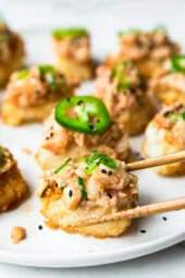 Riz croustillant aux crevettes épicées