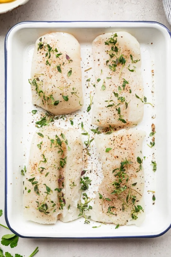 poisson dans une poêle