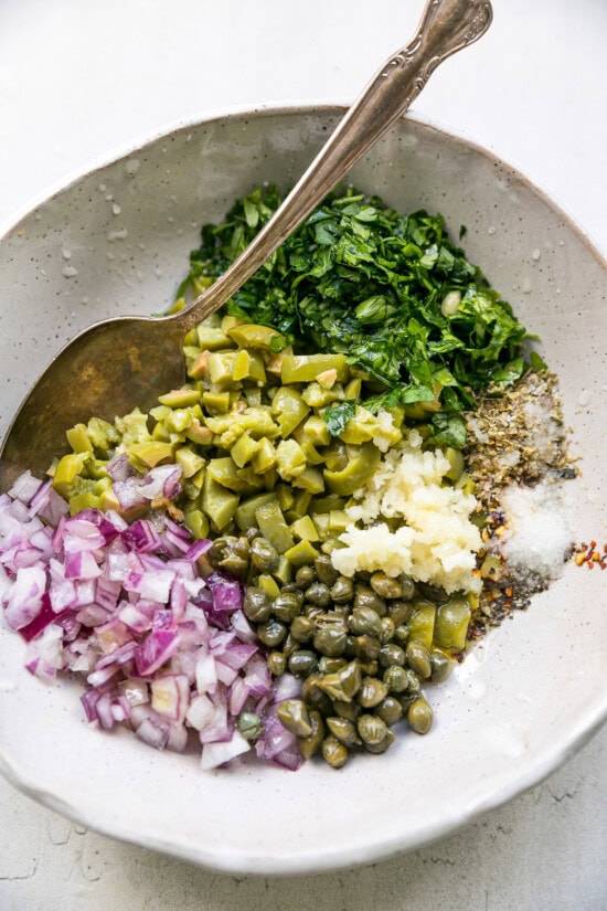 Chimichurri aux olives