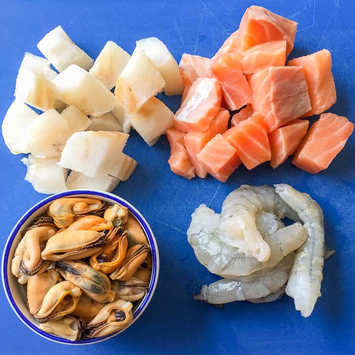 Mélange de fruits de mer pour chaudrée