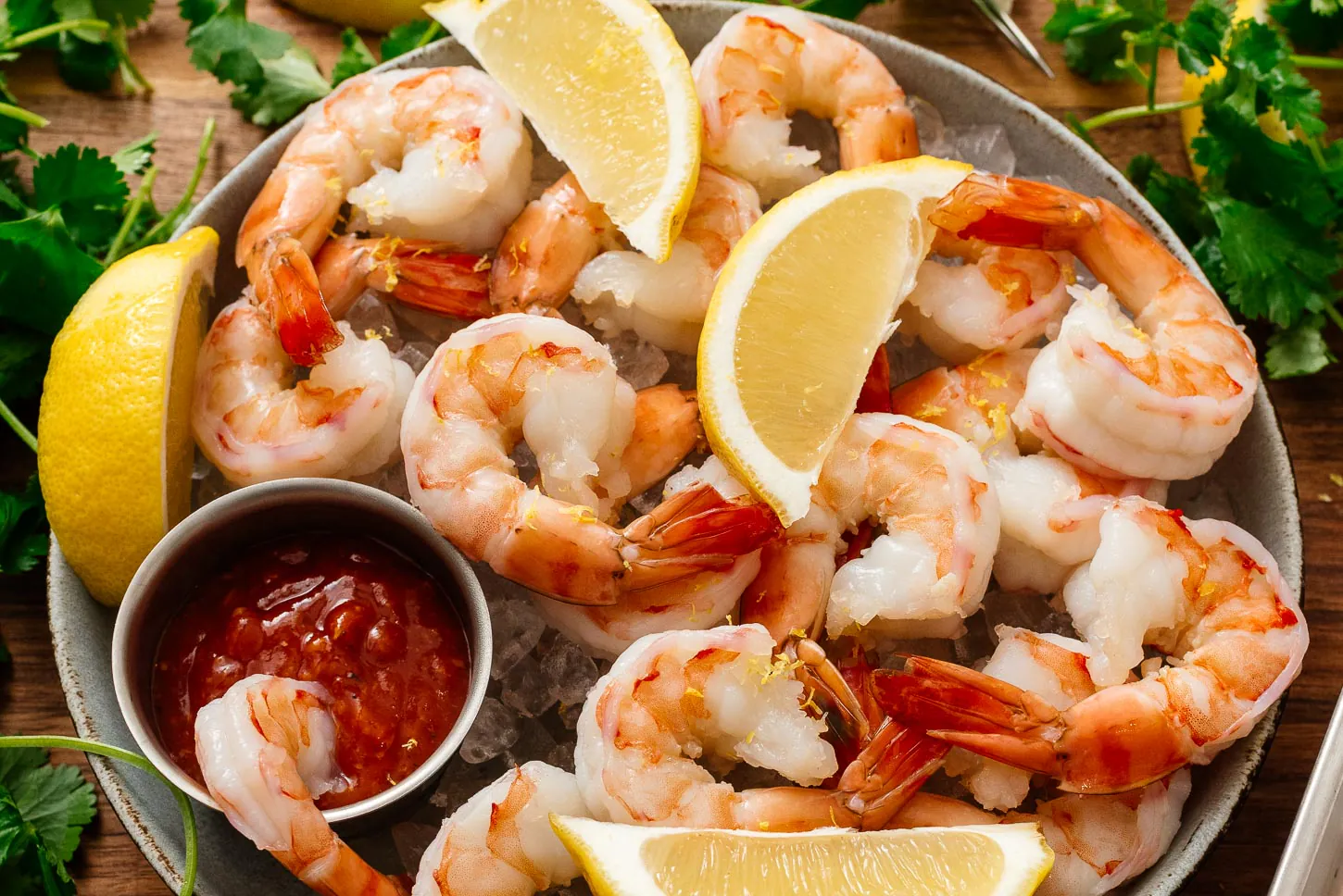 Crevettes pochées refroidies
