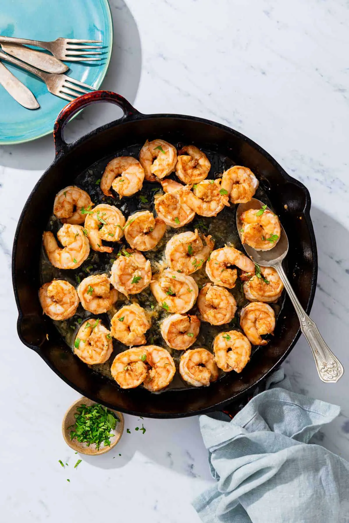 Crevettes marinées aux épices