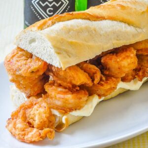 Po' Boy de crevettes frites du sud