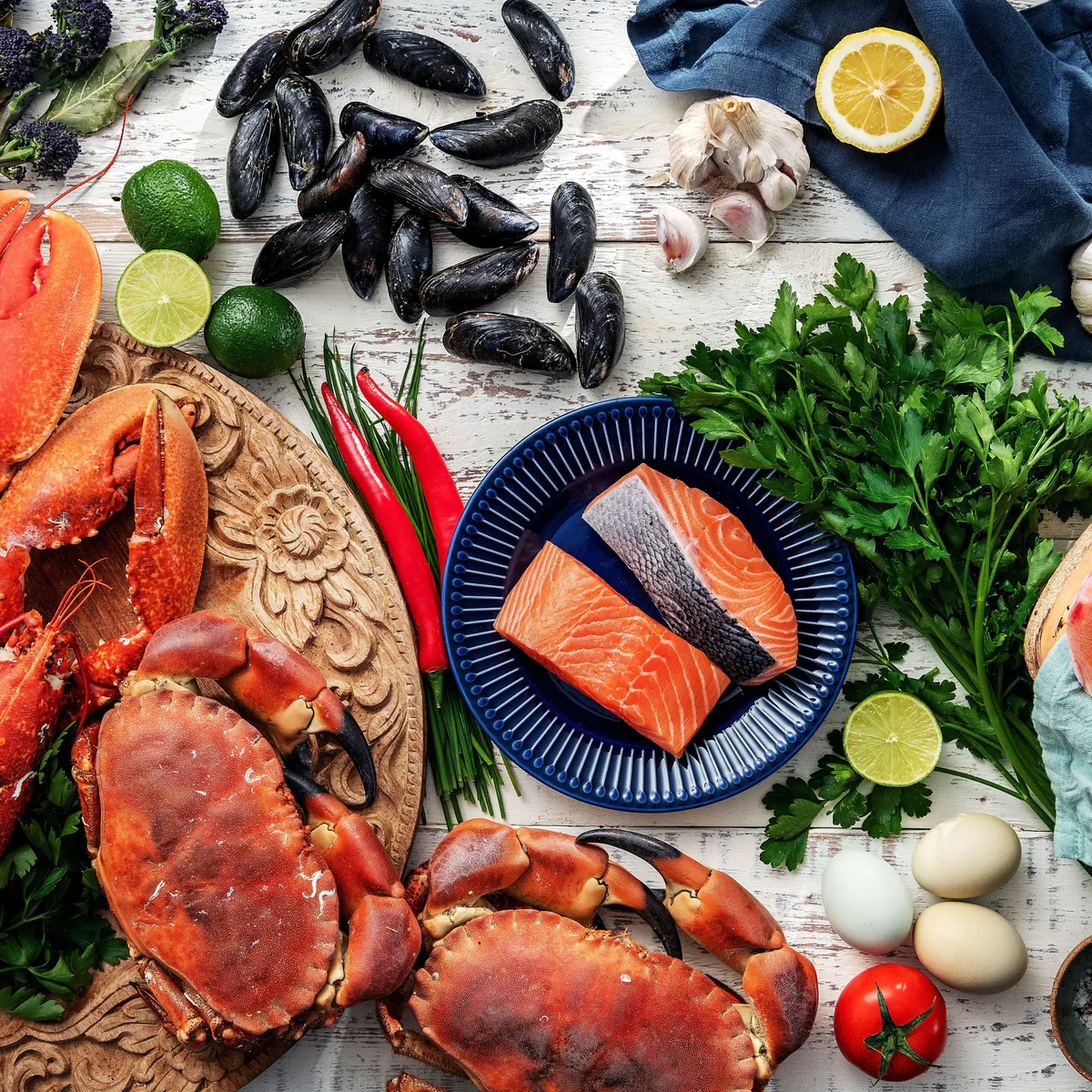 Quels fruits de mer sont en saison ?