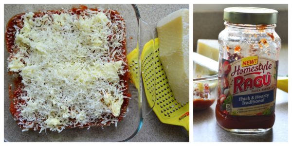 Pâtes aux crevettes au parmesan au four #SimmeredInTradition #Ragu #Ad