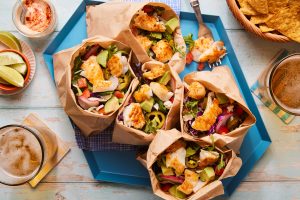 Essayez notre version aux fruits de mer de la recette populaire de tacos ambulants